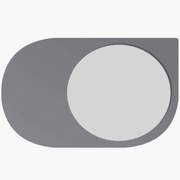 Καθρέπτης Τοίχου Pubble 116SAM1231 60x2,2x90cm Anthracite Hanah Home Mdf