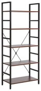 REGAŁ LOFT R5 CIEMNY ORZECH/CZARNY DIOMMI-80-3893