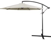 Ομπρέλα Στρογγυλή Γωνιακή Banana 23894 300cm White-Grey