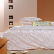 Κουβερλί Elodie 18 Dusty Pink-White Kentia Υπέρδιπλο 230x250cm 100% Βαμβακοσατέν