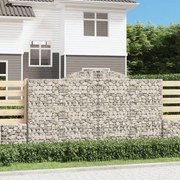 Συρματοκιβώτιο Τοξωτό 300x30x160/180εκ. από Γαλβανισμένο Χάλυβα 153508