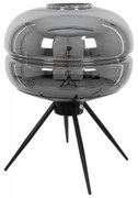 Επιτραπέζιο Φωτιστικό Γυάλινο Javan H19 Φ30 Globostar 00738 Φιμέ/Smoke