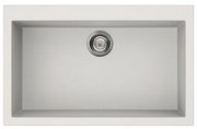Elleci Quadra 130 Ένθετος Νεροχύτης κουζίνας Bianco Titano 68 79x50cm