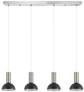 Κρεμαστό Φωτιστικό Οροφής 4xE27 Καμπάνες Adept Tube Homelighting-77-8469-Νίκελ Ματ 77-8469
