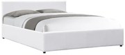 Επενδυμένο Κρεβάτι Dellia Διπλό με αποθηκευτικό χώρο PU Λευκό 150x200εκ. 157x214x83 εκ.
