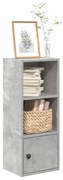 vidaXL Βιβλιοθήκη Γκρι Σκυροδέματος 31x24x77 εκ. Επεξεργ. Ξύλο