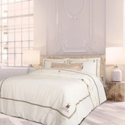 Σεντόνια 2128 (Σετ 4τμχ) Ivory Greenwich Polo Club Υπέρδιπλo 240x260cm 100% Cotton Satin