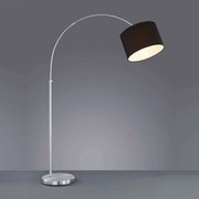 Φωτιστικό Δαπέδου Hotel 461100102 D30x150 - 215cm Black Trio Lighting Μέταλλο,Ύφασμα