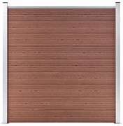 Πάνελ Περίφραξης Καφέ 180 x 186 εκ. από WPC 49066