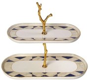 Ορντεβιέρα 2 Θέσεων Step Lisbon ROV146 22-27cm Blue-Beige Espiel κεραμικο