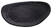 Πιάτο Φρούτου Μελαμίνης Black Wavy Matt ESPIEL 26x24εκ. MLB3202K30-6