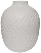 Βάζο Ανάγλυφο 06-00-94712 Φ34x45cm White Marhome Υαλοβάμβακας