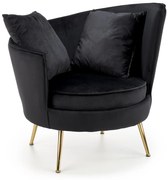 ALMOND leisure chair color: black