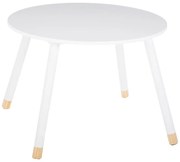 Children&#039;s table Playful white-natural D60x43,5cm 60x60x43.5 εκ.