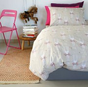 Ζεύγος Μαξιλαροθήκες Φανελένιες 50x70εκ. Bunny Beige Winter Line Kids Melinen 2100038302