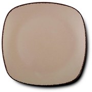 Πιάτο Κεραμικό Τετράγωνο Ρηχό Sugar 10-099-241 26Χ26cm Beige Nava Κεραμικό