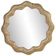 Τοίχο καθρέφτη Home ESPRIT Χρυσό Άραβας 81 x 3,5 x 81 cm