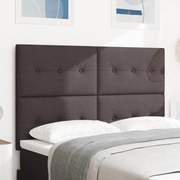 vidaXL Κεφαλάρι Ρυθμιζόμενο Ύψος Σκούρο καφέ Σκούρο καφέ 140 cm ύφασμα