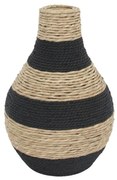 Βάζο Nubia 032076 29x29x43cm Natural-Black Polywood,Σχοινί