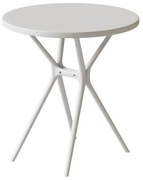Τραπέζι FL7 Fylliana Στρογγυλό Πολυπροπυλενίου Λευκό 70x70x71 εκ. 2αδα 70x70x71 εκ.