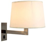 Φωτιστικό Τοίχου - Απλίκα 77-2119 ARB-2267/001 Dona Antique Brass Homelighting Μέταλλο,Ύφασμα