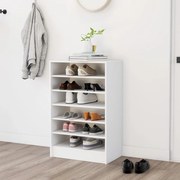 Παπουτσοθήκη Λευκή 60 x 35 x 92 εκ. από Επεξ. Ξύλο 808945