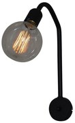 Φωτιστικό Τοίχου - Απλίκα HL-301-W1 77-3125 Hydra Black Homelighting Μέταλλο