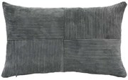 Μαξιλάρι Διακοσμητικό (Με Γέμιση) Parallel 374-225-509 Dark Grey 30X50 Ύφασμα