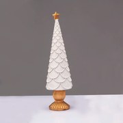 ΔΙΑΚΟΣΜΗΤΙΚΟ ΧΡΙΣΤΟΥΓΕΝΝΙΑΤΙΚΟ ΔΕΝΤΡΟ  RESIN XMAS TREE  ΛΕΥΚΟ 56cm ACA X1556210