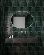 Καθρέπτης τοίχου Oval της Project Mirrors 85x65 με κρυφό φωτισμό Led Διακόπτης Αφής: Ναι, Τοποθέτηση: Κάθετη