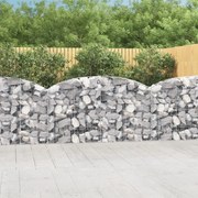 Συρματοκιβώτιο Τοξωτό 200x30x100/120εκ. από Γαλβανισμένο Χάλυβα 153465
