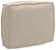 vidaXL Μαξιλάρι παλέτας για πλάτη Taupe 50 x 40 x 12 cm Ύφασμα Oxford
