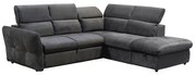 ΚΑΝΑΠΕΣ ΚΡΕΒΑΤΙ ΓΩΝΙΑ ΔΕΞΙΑ MONSERAT  ΑΝΘΡΑΚΙ 254x224x90