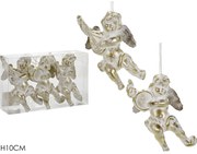 Χριστουγεννιάτικα Κρεμαστά Αγγελάκια 10cm Σετ 3Τμχ