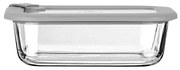 ESTIA ΦΑΓΗΤΟΔΟΧΕΙΟ COLORSEAL ΓΥΑΛΙΝΟ 640ml 18.9x14.5x6.7 ΜΕ ΚΑΠΑΚΙ ΣΙΛΙΚΟΝΗΣ ΓΚΡΙ