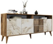 Intrahome ΜΠΟΥΦΕΣ ΜΕΛΑΜΙΝΗΣ ΚΑΡΥΔΙ ΜΕ ΠΟΡΤΕΣ ΣΕ ΕΦΕ ΛΕΥΚΟ ΜΑΡΜΑΡΟ 180x35x78,6Yεκ..03 intraho-1645817