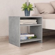 Κομοδίνο Γκρι του Σκυροδέματος 40 x 30 x 40 εκ. από Επεξ. Ξύλο 800017