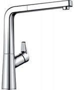 Blanco Avona-S Chrome Μπαταρία Κουζίνας με Περιστρεφόμενο Ρουξούνι και Αποσπώμενο ντους