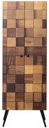 Παπουτσοθήκη - Ντουλάπι Kofin 854KLN4724 51x32x140cm Brown Μοριοσανίδα, Μέταλλο