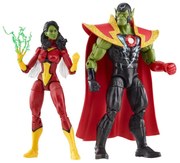 Φιγούρες Δράσης Skrull Queen &amp; Super-Skrull F7085 Marvel Avengers 15cm 4 Ετών+ Multicolor Hasbro