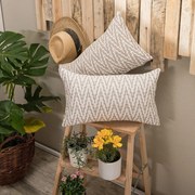 Μαξιλαροθήκη Διακοσμητική Giardino 02 Beige Teoran 30X50 Cotton-Polyester