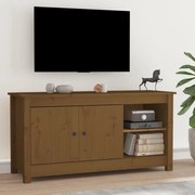 vidaXL Έπιπλο Τηλεόρασης Μελί Καφέ 103x36,5x52εκ από Μασίφ Ξύλο Πεύκου