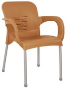 Καρέκλα Κήπου ArteLibre Eco Σκούρο Καφέ Ανακυκλωμένο PP 60x50x80cm
