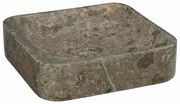 vidaXL Νιπτήρας Γκρι 40 x 40 x 10 εκ. Μαρμάρινος
