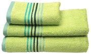 Πετσέτα πενιέ Stripes Light Green Προσώπου (50x100)