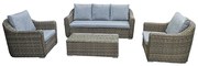 Bluimis ΣΕΤ ΣΑΛΟΝΙ ΚΗΠΟΥ WICKER - RATTAN IRINA ΜΕ ΜΙΚΡΟ ΤΡΑΠΕΖΙ BL-200-02-020