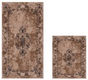 Πατάκια Μπάνιου 510611 299ANR1690 (Σετ 2τμχ) Brown L'essentiel Maison 60x100cm Πολυέστερ