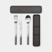 Μαχαιροπίρουνα Σε Θήκη Make &amp; Take (Σετ 3Τμχ) 081.2066/41 Inox Brabantia 3 τμχ Stainless Steel