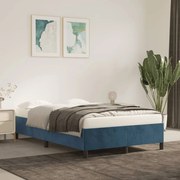 vidaXL Πλαίσιο Κρεβατιού Σκούρο Μπλε 120 x 200 εκ. Βελούδινο