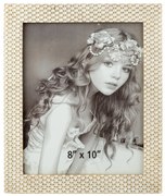 Κορνίζα Polyester Λευκή-Χρυσή 20x25εκ. Zen Collection 25.2.50683